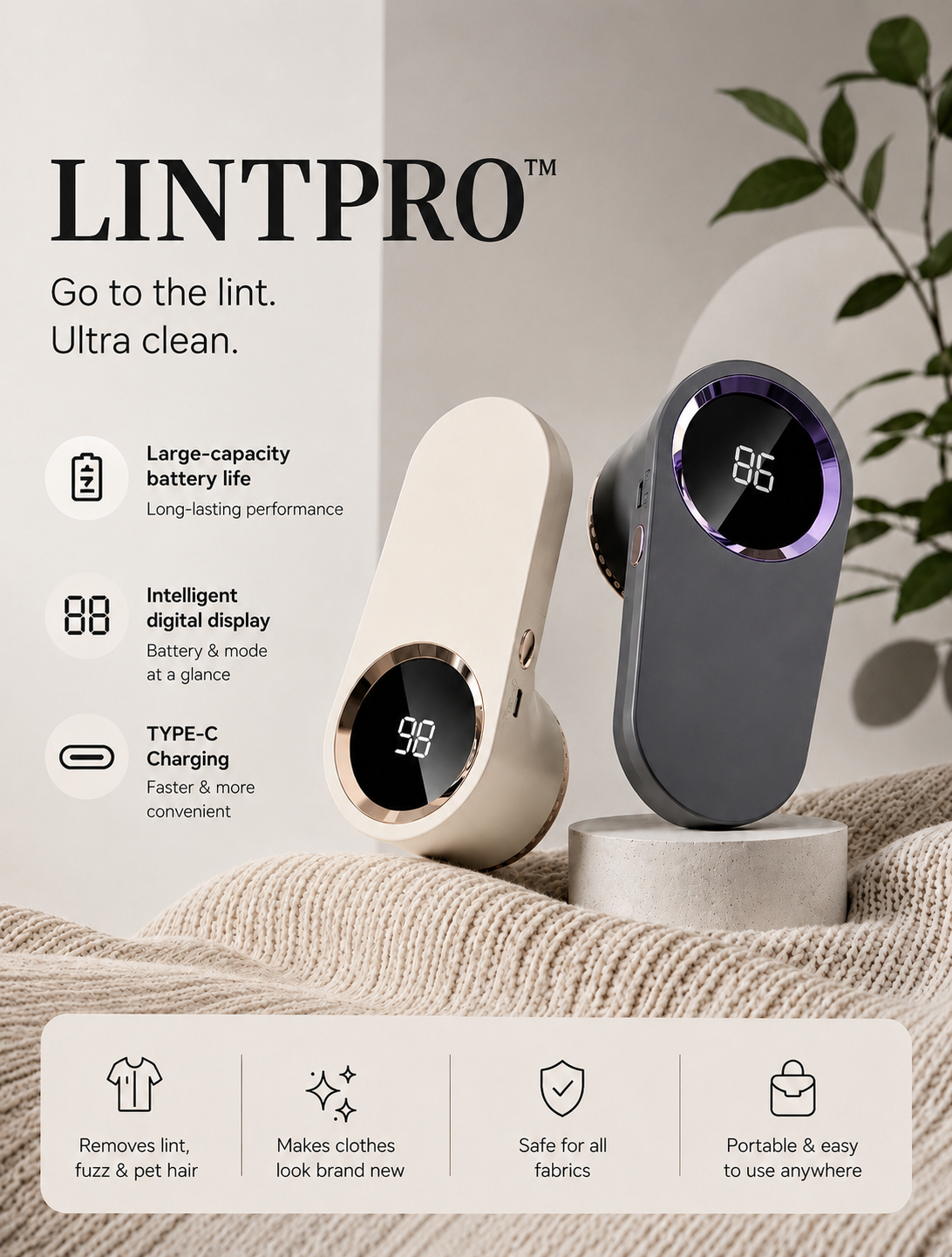 LintPro™ – Remove Lint, Fuzz & Pet Hair in Seconds